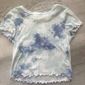 Tie Dye crop t shirt girls size medium (8)